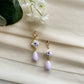 Lavender Drop Earrings